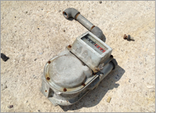 ガスメーター(アルミ外装)